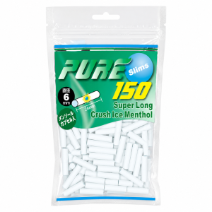 PURE 6MM*24MM薄荷爆珠（150粒） (Pure Slims Super Long Crush Ice Menthol Filter 6*24mm 150pcs)